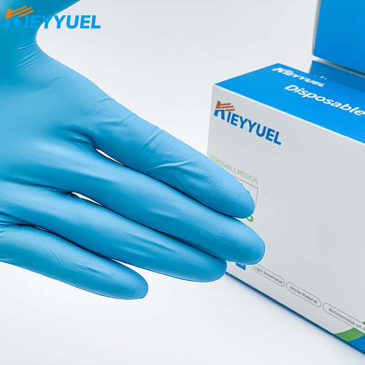 Luvas de nitrilo descartáveis