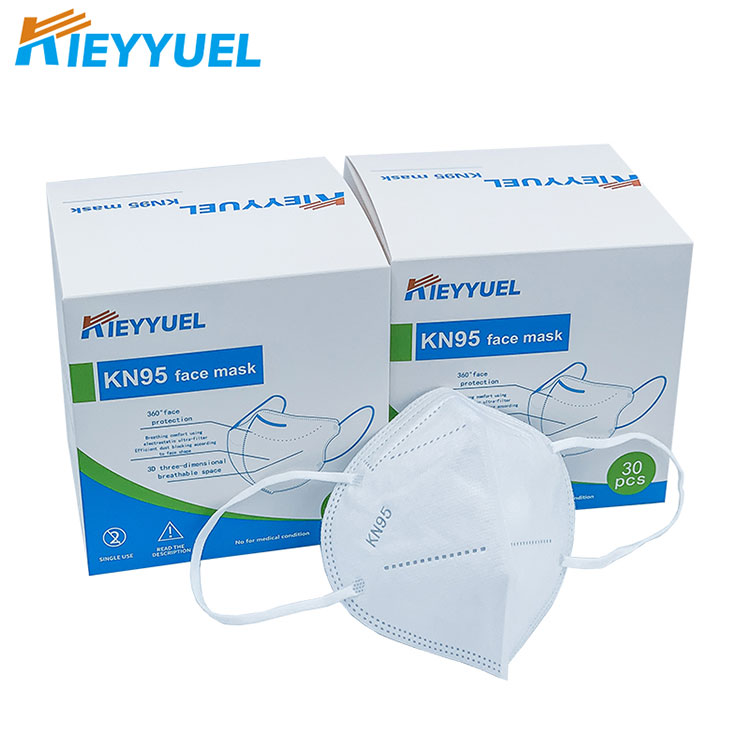 Kn95 máscara de proteção facial dobrável